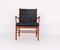 Colonia Chair PJ 149 in Mahogany and Black Leather by Ole Wanscher for Poul Jeppesens Møbelfabrik, 1960s 1