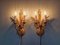Wall Lights in Gilt Metal, Florence, Italy, 1970s, Set of 2, Image 2