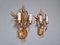 Wall Lights in Gilt Metal, Florence, Italy, 1970s, Set of 2, Image 3
