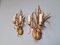 Wall Lights in Gilt Metal, Florence, Italy, 1970s, Set of 2 13