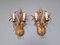 Wall Lights in Gilt Metal, Florence, Italy, 1970s, Set of 2 14