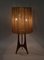 Large Table Lamp Teak with Sisal Shade, 1970s, Image 4