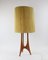 Large Table Lamp Teak with Sisal Shade, 1970s 3