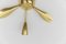 Mid-Century Modern 3-Armed Brass Sputnik Hanging Lamp, Austria, 1950s, Image 10