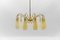 Brass & Glass Sputnik Chandelier with 10 Lights, Italy, 1950s 3