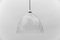Blattförmige Glas Deckenlampe von Peill & Putzler, 1960er 3