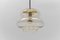 Glass Drop Ceiling Lamp from Peill & Putzler, 1970s 1