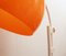 Lampadaire Arc Blanc et Orange, 1970s 2