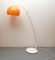 Arc Floor Lamp in White & Orange, 1970s 1