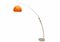 Arc Floor Lamp in White & Orange, 1970s 8