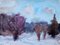 Dzidra Ezergaile, Winter Landscape, 1962, Aquarelle sur Papier 1