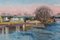 Jackson Gary, Strand-on-the-Green, Chiswick En Plein Air, 20. Jh., Öl auf Karton, RahmenD 4