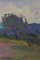 Paisaje expresionista, siglo XX, óleo sobre lienzo, enmarcado, Imagen 8