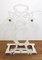 Art Nouveau Style Umbrella Rack in White Enameled Cast Iron, 1950s, Image 1