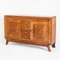 Vintage Art Deco Brutalist Oak Sideboard, France, 1950s, Image 4