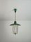 Mid-Century Lampe aus Messing & Glas, Italien, 1950er 1