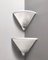 Appliques d'Angle Egisto Postmodernes par Angelo Mangiarotti pour Artemide, 1980s, Set de 2 1