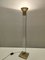 Postmodern Glass, Brass and Varnished Metal Floor Lamp, Italy, 1980s, Image 2