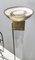 Postmodern Glass, Brass and Varnished Metal Floor Lamp, Italy, 1980s 5