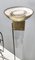 Postmodern Glass, Brass and Varnished Metal Floor Lamp, Italy, 1980s, Image 5