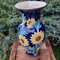 Vase in Enamel with Sunflowers, 1970s 2