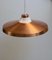 Kupferfarbene Vintage Deckenlampe 3