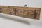 Antique Wood Handcarved Wall Coat Rack, 1890s 4