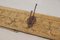 Antique Wood Handcarved Wall Coat Rack, 1890s 6