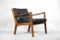Danish Leather Senator Chair by Ole Wanscher for Cado, 1950s, Image 8