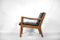 Danish Leather Senator Chair by Ole Wanscher for Cado, 1950s, Image 3