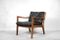 Danish Leather Senator Chair by Ole Wanscher for Cado, 1950s 1