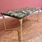Tavolino da caffè in ottone e marmo, Francia, Immagine 3
