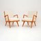 Cherrywood Armchairs by Wilhelm Knoll, 1960s, Set of 2, Image 1