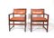 Small Leather Dining Chairs by Edward Wormley, Set of 2 8