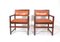 Small Leather Dining Chairs by Edward Wormley, Set of 2, Image 8