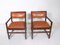 Small Leather Dining Chairs by Edward Wormley, Set of 2 1