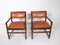 Small Leather Dining Chairs by Edward Wormley, Set of 2, Image 1