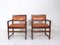 Small Leather Dining Chairs by Edward Wormley, Set of 2 3