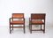 Small Leather Dining Chairs by Edward Wormley, Set of 2 9