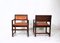 Small Leather Dining Chairs by Edward Wormley, Set of 2 4