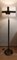 Lampada da terra con base in ottone parzialmente patinato e paravento in tessuto artistico fatto a mano, Germania, anni '20, Immagine 2