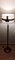 Lampada da terra con base in ottone parzialmente patinato e paravento in tessuto artistico fatto a mano, Germania, anni '20, Immagine 5