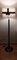 Lampada da terra con base in ottone parzialmente patinato e paravento in tessuto artistico fatto a mano, Germania, anni '20, Immagine 3