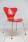 Stapelbare Serie 7 Stühle Modell 3107 von Arne Jacobsen für Fritz Hansen, 1990er, 8 . Set 7