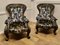 Large Franco Chinese Carved Salon Chairs, Set of 2, Image 1