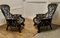 Large Franco Chinese Carved Salon Chairs, Set of 2 7