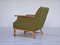 Vintage Danish Lounge Chair in Wool and Oak, 1970s 11