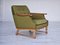 Vintage Danish Lounge Chair in Wool and Oak, 1970s 1