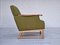Vintage Danish Lounge Chair in Wool and Oak, 1970s 3