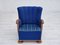 Dänischer Vintage Relax Sessel mit Fußhocker, 1950er, 2er Set 2